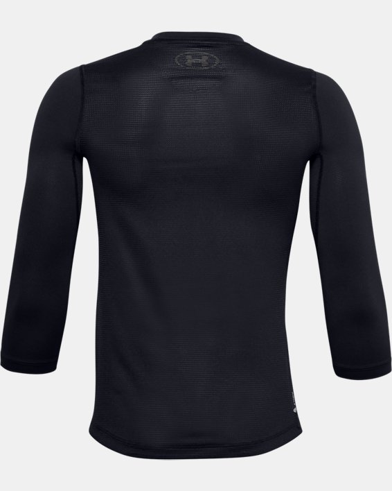 Boys' UA Iso-Chill ¾ Sleeve Shirt, Black, pdpMainDesktop image number 1